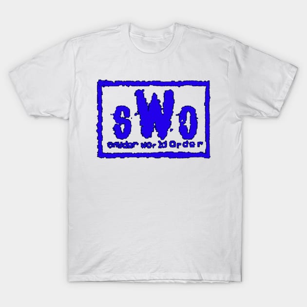 Snyder World Order (sWo - Blue Logo) T-Shirt by Fozzitude